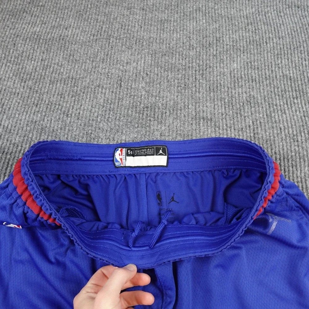 Denver Nuggets Player Issue Shorts Mens 50 Blue NBA Basketball Nike Jordan